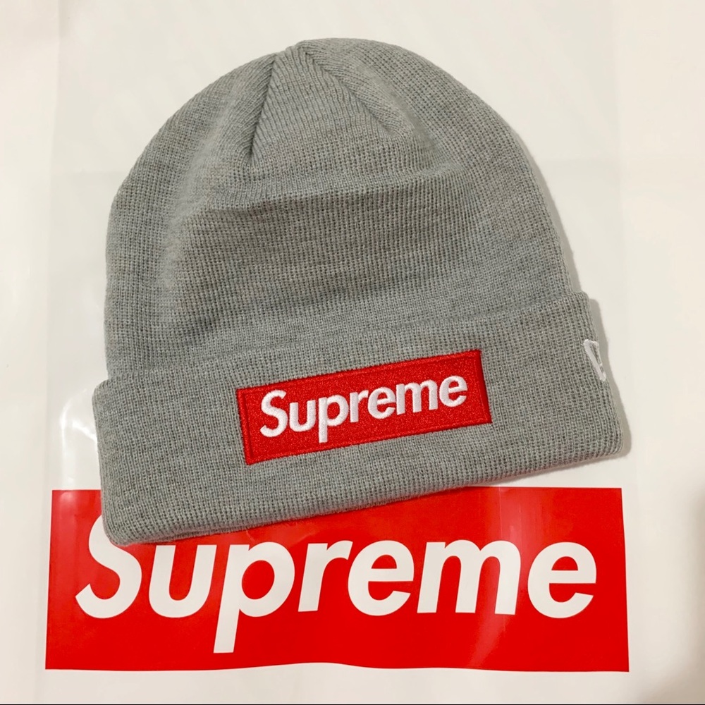 Supreme new era box logo beanie fw18